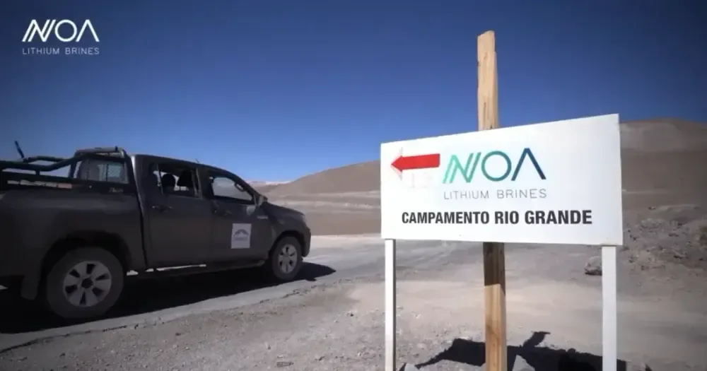 NOA Lithium prueba pozo Rio Grande a 25 L/s