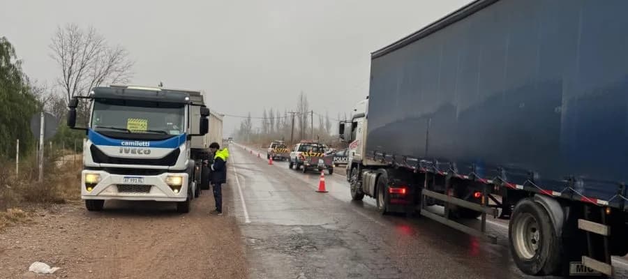 Mendoza refuerza controles al transporte minero