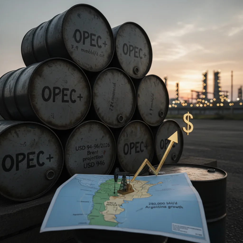 OPEP+ recortes elevan proyecciones Brent a USD 94-96