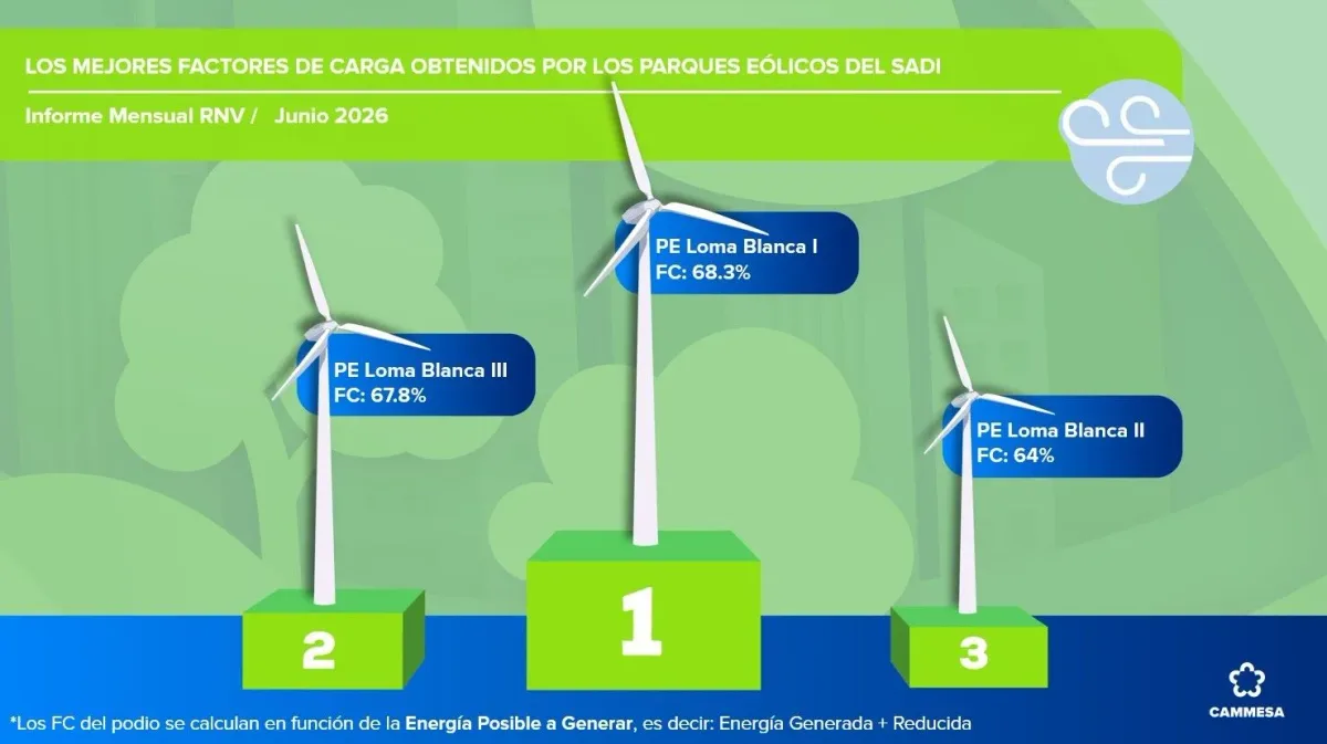 Patagonia lidera factor de carga eólico mundial