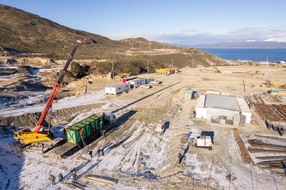 Llega turbina para central térmica en Ushuaia